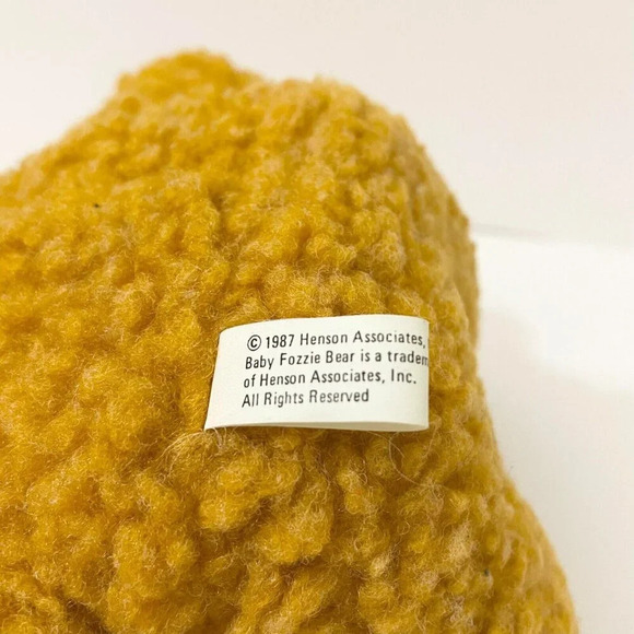 Vtg 1988 Christmas Muppet Baby Fozzie Bear Plush Xmas Holiday 7 Inch  Tall Toy - Picture 8 of 16